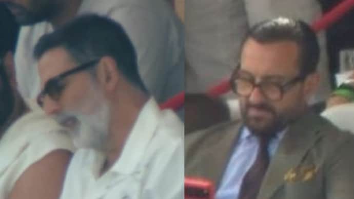 Akshay Kumar and Saif Ali Khan are among the celebs who attended IND vs ENG ODI. Akshay Kumar, Saif Ali Khan