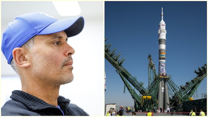 Anil Menon will lift off aboard the Roscosmos Soyuz MS-29 spacecraft. (Photo: X/Anil Menon) Anil Menon Soyuz launch