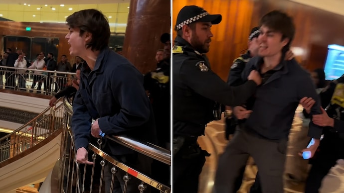 Anti-immigrant protester breaks into Modi's Melbourne hotel, raises slogans.