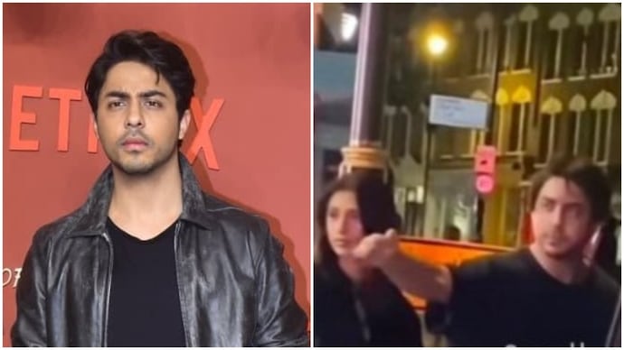 Aryan Khan clicked with Vinnie Takair in London.