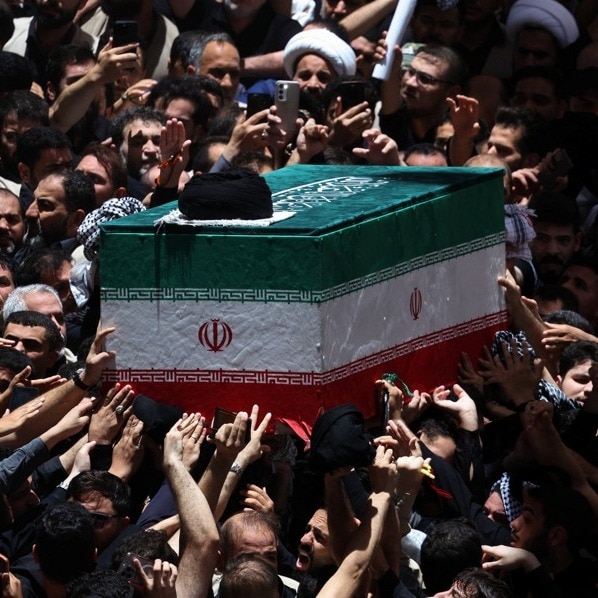 Ayatollah Ali Khamenei coffin Ayatollah Ali Khamenei coffin