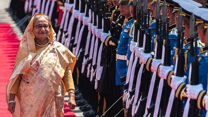 Sheikh Hasina was ousted from Bangladesh in 2024 after massive protests against her government. (Image: Getty)