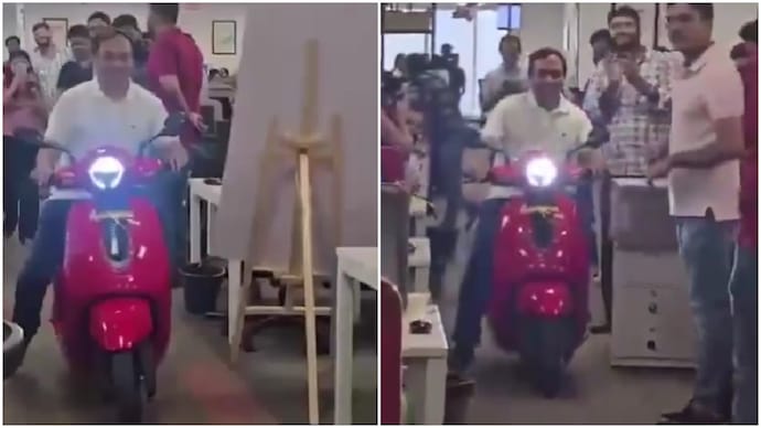 Bengaluru CEO rides scooty inside office to celebrate company's 'amazing quarter'