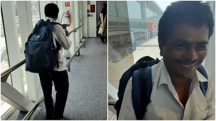 Bengaluru man spots first-time flyer struggling to take selfie on plane. And then..