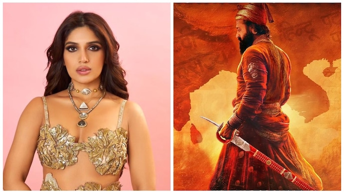 Bhumi Pednekar (L) roped in alongside Rishab Shetty (R) for The Pride of Bharat.