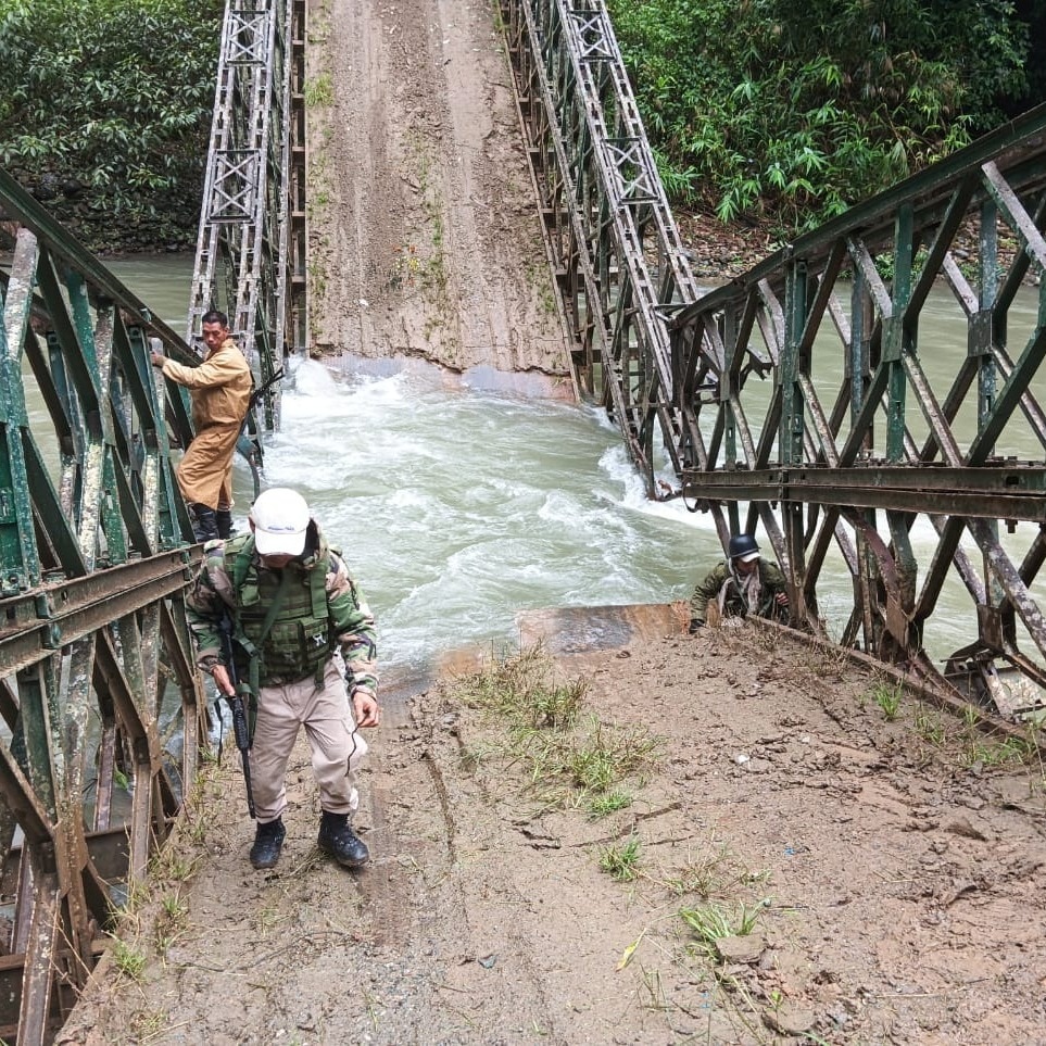 Suspected militants blow up bridge, torch vehicle in Manipur; villages cut off