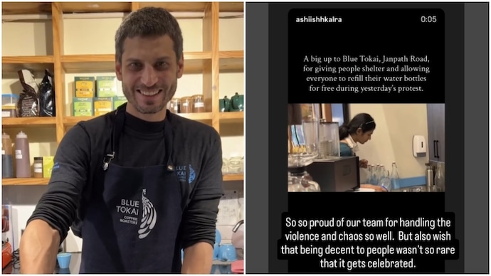 Blue Tokai co-founder applauds Delhi outlet for giving water, shelter to CJP protesters