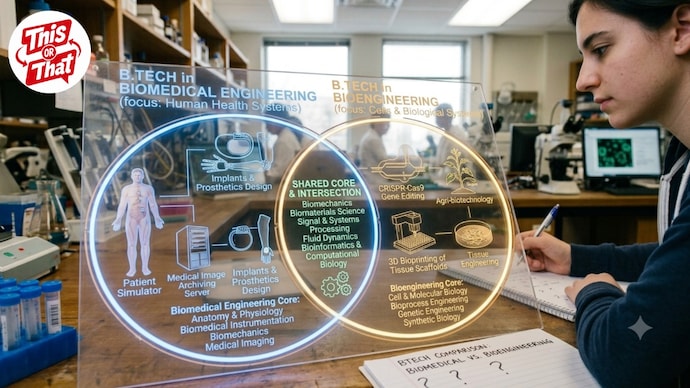 BTech Bioengineering or Biomedical Engineering: Differences, eligibility, career options