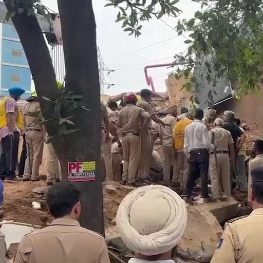 Two-storey building collapses in Chandigarh, 2 trapped under debris