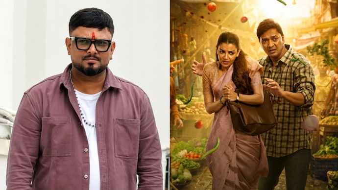 Director Chettan DK says The India Story was inspired by a real-life incident. Chettan DK, Kajal Aggarwal Kitchlu, Shreyas Talpade