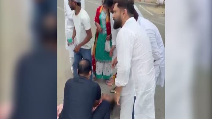 Chirag Paswan directed members of his team to transport the injured woman to a nearby hospital.