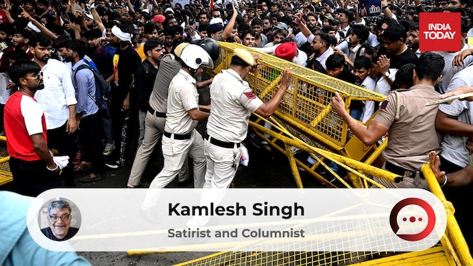 cjp cockroach janta party abhijit dipke sonam wangchuk neet ug paper leak accountability union education minister dharmendra pradhan resignation demand youth tear gas fired jantar mantar