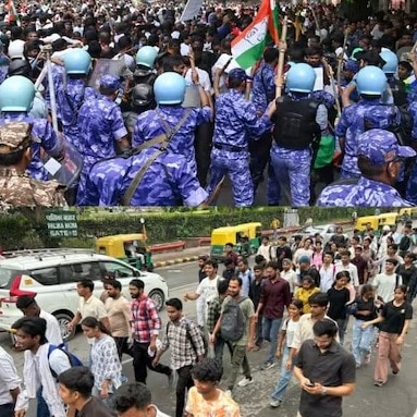5 IPS officers among 50 cops hurt, shops vandalised as CJP protest turns violent