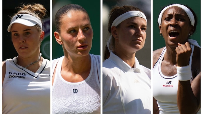 Coco Gauff, Karolina Muchova, Marta Kostyuk, Linda Noskova