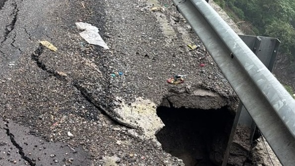 Dehradun-Mussoorie road shut after cracks appear amid heavy rains
