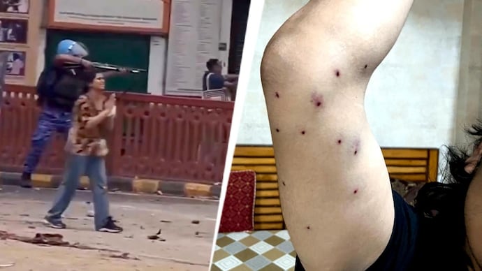delhi nct national capital territory first case pellet gun firing civilians jantar mantar protest site connaught place cp rapid action force raf shotgun