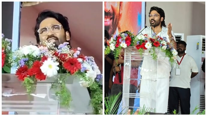 Dhanush's latest appearance sparks poltical entry. Dhanush's latest appearance sparks poltical entry