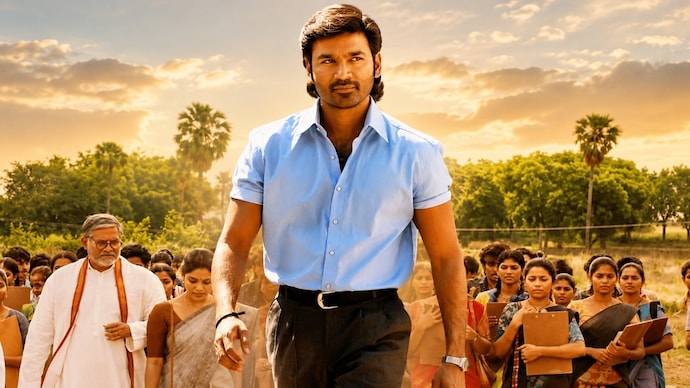 Speculation around Dhanush's political future has intensified over the past week after videos from a fan event in Tiruvallur went viral. Dhanush in Vaathi.