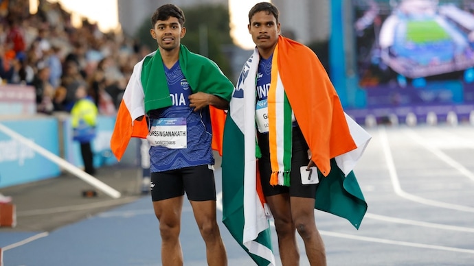 Dilip Gavit and Mohammed Basil at Commonwealth Games