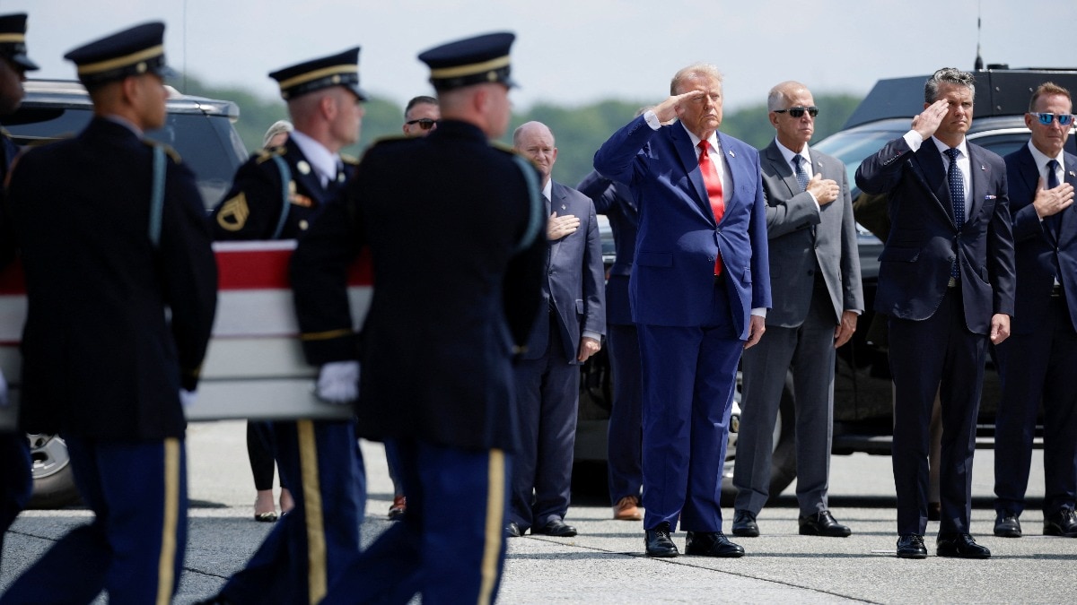 Trump honours return of 4 US soldiers killed in Iran war