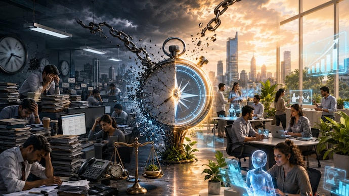 Effort recession in India Inc: Why Gen Z is redefining the extra mile at work (AI generated image)