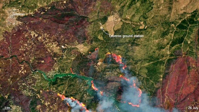 Europe wildfire spain