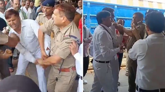 Five RPF personnel are suspended after Agra Cantt station clash.