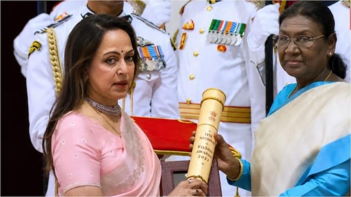 Go ahead, collect it: Hema Malini felt Dharmendra walking behind her at Padma event