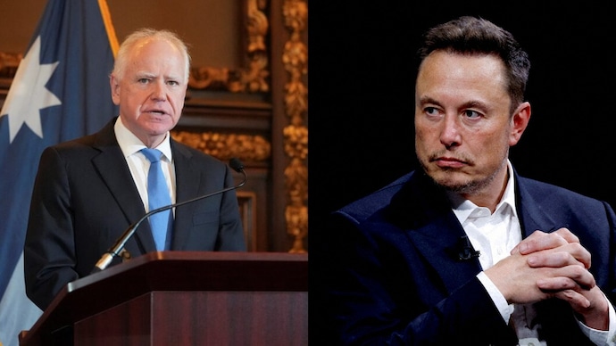 Governor Tim Walz and Elon Musk