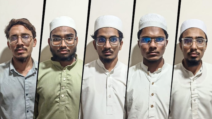 Bilal Abid Shera, Mohammed Aiyub Sunasara, Mohammed Hasan Karadiya, Mohammed Aiyub Kadiwal and Mohammed Shafi Mukhi. (Left to right) Jaish terror plot