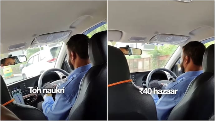 A Gurugram cab driver shared that he earns double that what he earned in his IT job. (Photo: Instagram) gurugram