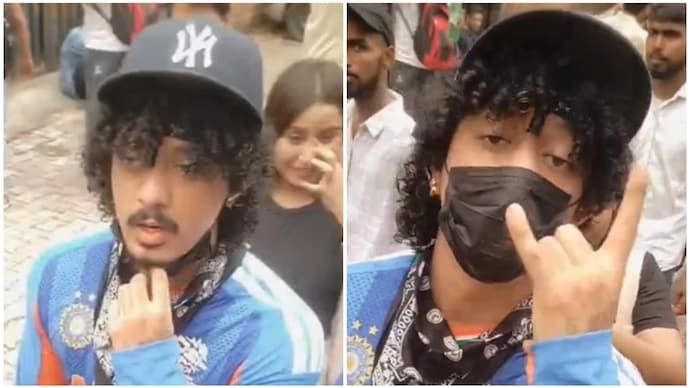 Rapper Hanumankind joined students protest in Delhi.