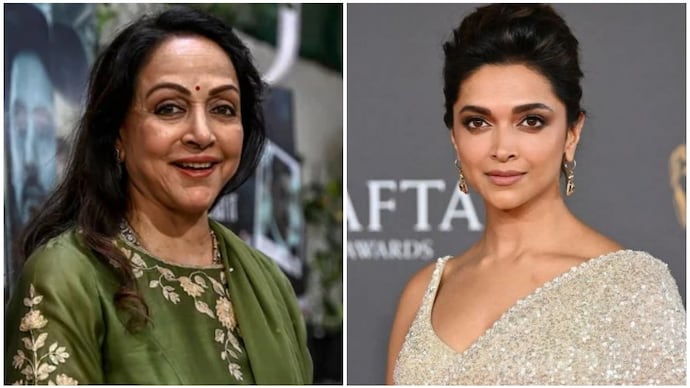 Hema Malini (L) beleives Deepika Padukone (R) is an ideal choice to play her in biopic.