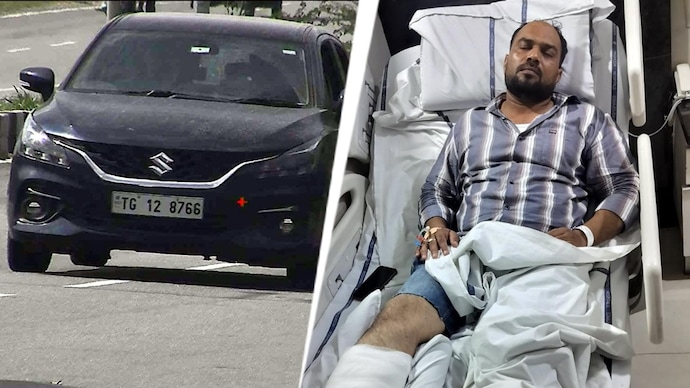Hyderabad: Constable Yadav suffered a fractured leg and was shifted to Yashoda Hospital, where he is undergoing treatment. Hyderabad anti-narcotics operation