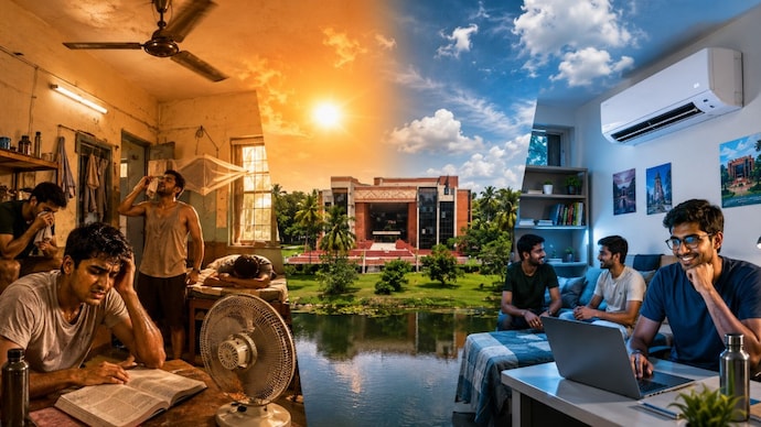 IIM Calcutta finally gets AC hostels. Is this the end of India's 'hot hostel' era? (AI generated image)