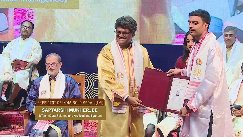 Saptarshi Mukherjee bags President's Gold Medal as IIT Guwahati confers 2,265 degrees