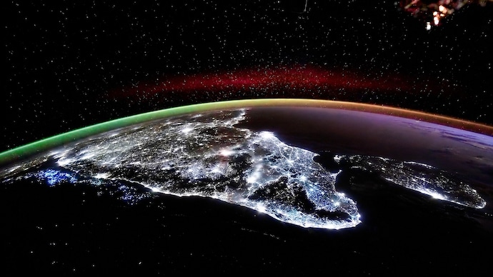 India-Sri Lanka from space