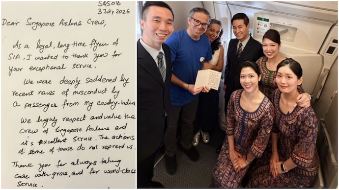 Indian man apologises to Singapore Airlines crew after molestation of attendant (Photos: Sharad Govil/FB) Indian man apologises to Singapore Airlines crew after molestation of attendant