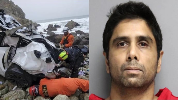 indian origin doctor dharmesh patel california tesla drive cliff family psychosis