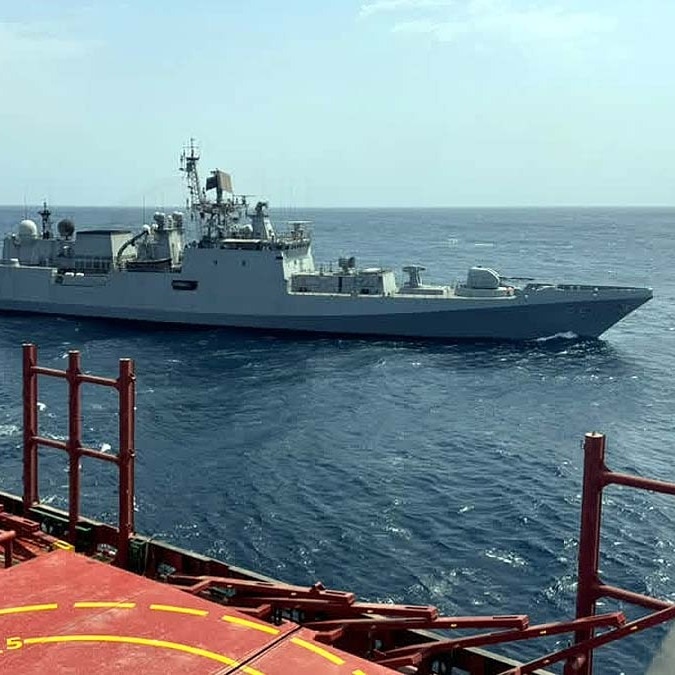 Indian Navy foils piracy threat on merchant ship, secures vessel in Gulf of Aden