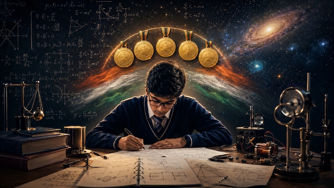 Is Physics the toughest Olympiad? India's five-gold triumph makes the case (AI generated image)