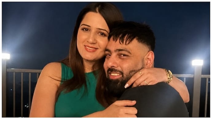Isha Rikhi (L) shares emotional not amid split rumours with Badshah (R).
