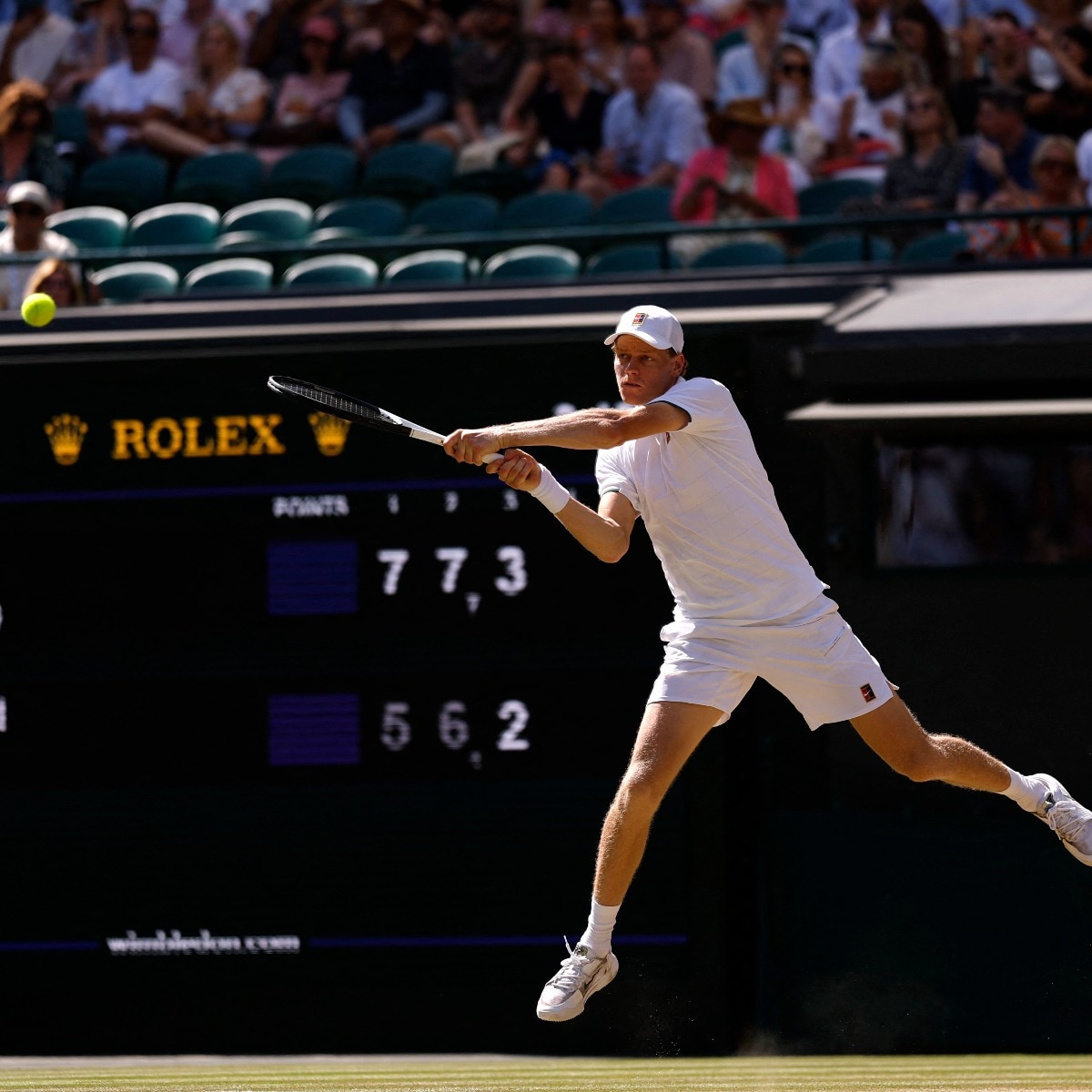 Wimbledon: Jannik Sinner digs deep to reach semis, outsmarts big-serving Struff