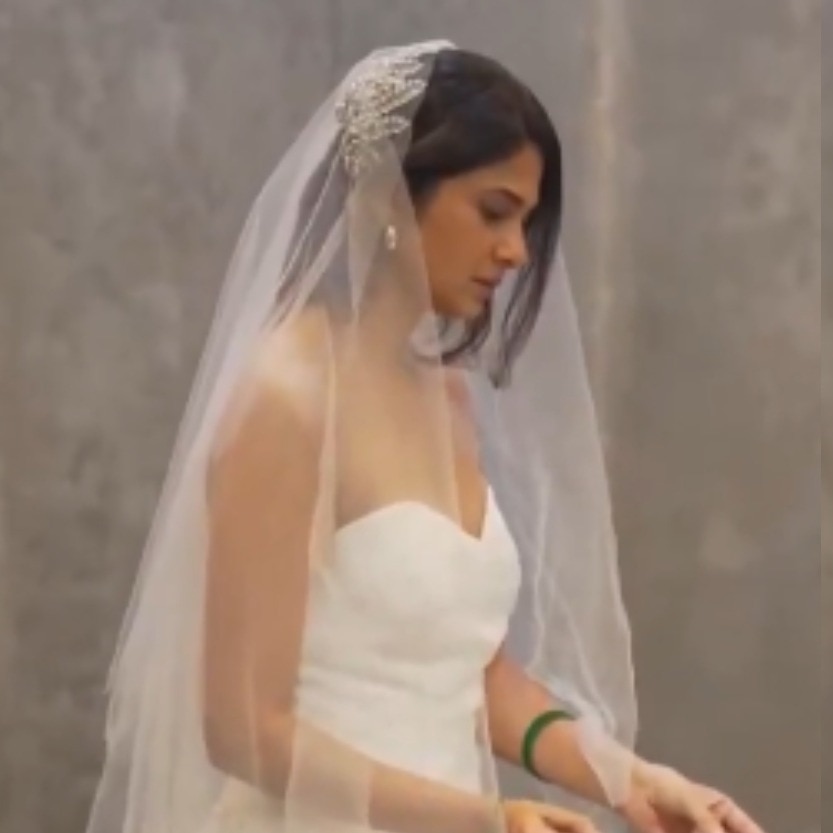 Jennifer Winget's viral bridal gown clip fuels wedding rumours. Watch