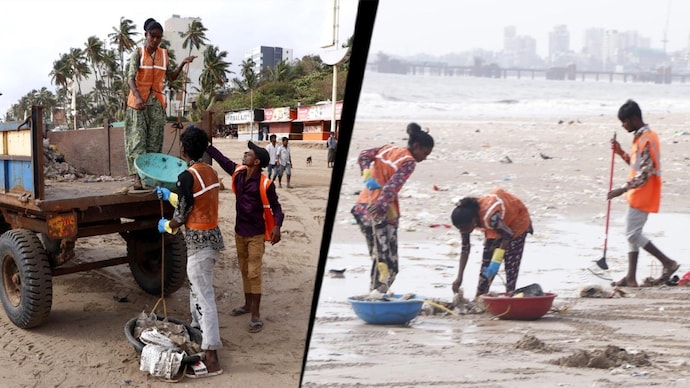 Juhu beach garbage clean-up