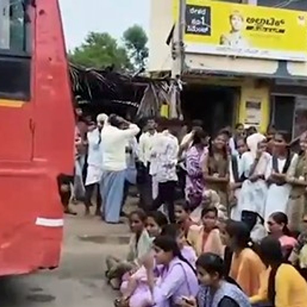 Karnataka students demand reliable bus service, block highway in protest