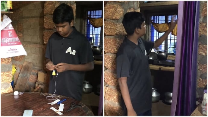 Kerala boy builds remote-controlled curtain setup, shows exactly how he made it happen