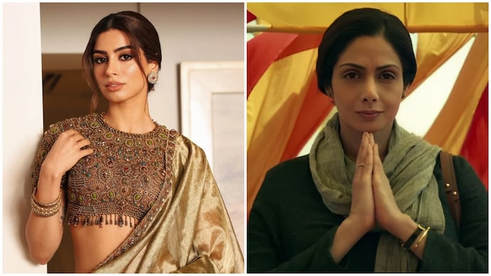 Khushi Kapoor's (L) Mom 2, a sequel to Sridevi's (R) 2017 thriller is directed by Girish Kohli. Khushi Kapoor to lead Sridevi’s Mom sequel; theatrical release set for November 2026