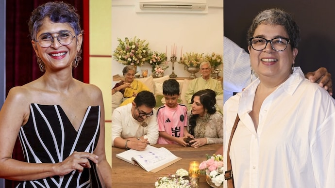 (Left) Kiran Rao and (right) Renna Dutta didn't attend Aamir Khan's wedding. (Instagram @spicesocial, PTI) Kiran Rao, Reena Dutta