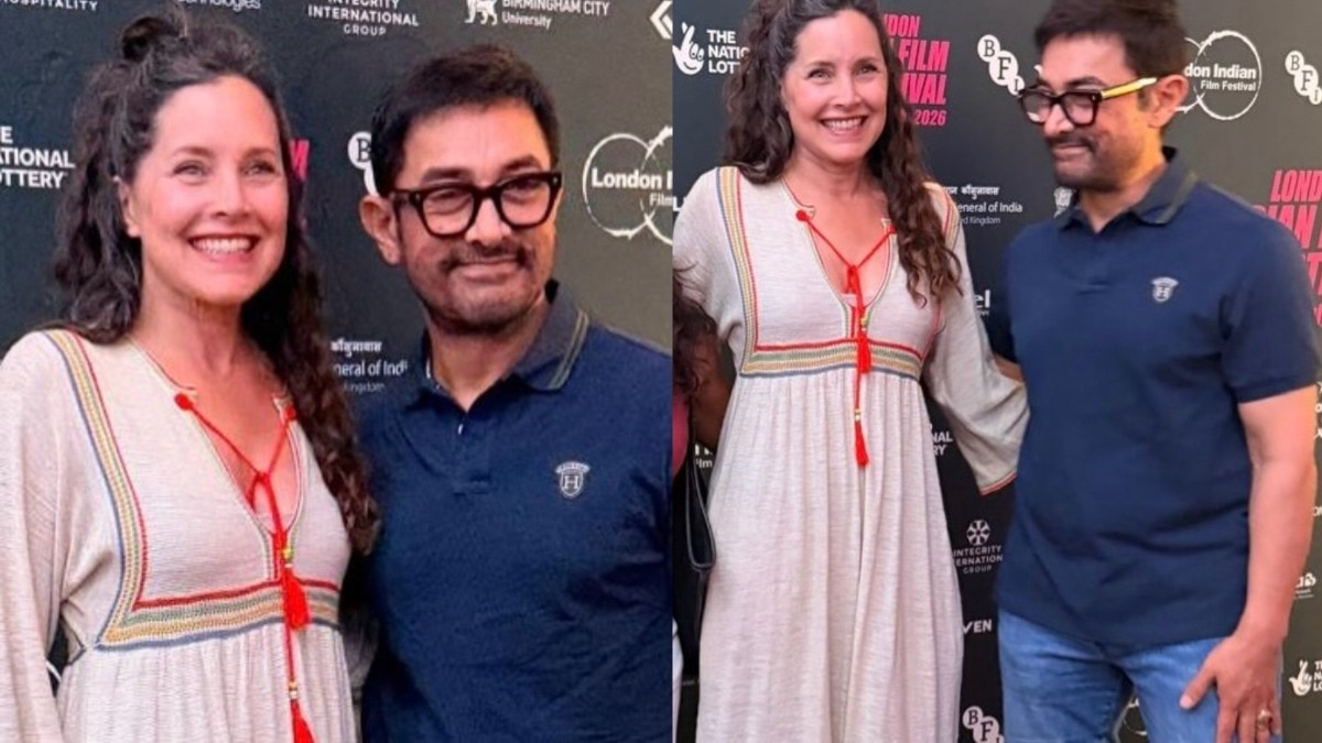 Aamir Khan and Rachel Shelley